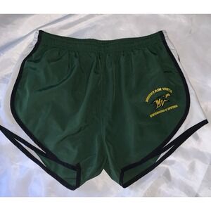 Mountain Vista Swim and Dive Team Green Shorts Size Medium Womens Biker 90s 2009